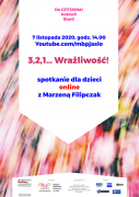 Projekty: 3,2,1… Wrażliwość! Spotkanie dla dzieci online z Marzeną Filipczak