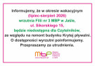 Wrzutnia w Filii nr 3 nieczynna!