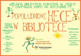 Popołudniowe hece w bibliotece