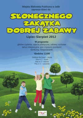 Wakacyjny cykl zajęć: Słoneczny Zakątek Dobrej Zabawy