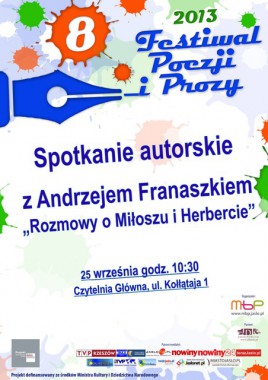 Projekty: Festiwalowy mix literacki w bibliotece