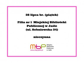 W dniu 28 lipca 2017 r.  - nieczynna  Filia nr 1