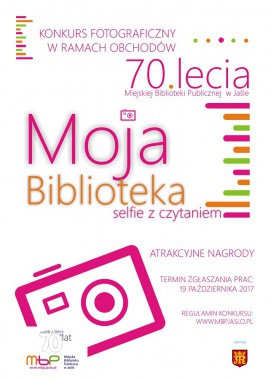 Konkursy: Zrób selfie z czytaniem i wygraj super nagrody z okazji urodzin biblioteki!!