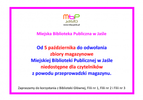 Od 5 października zbiory magazynowe - niedostępne