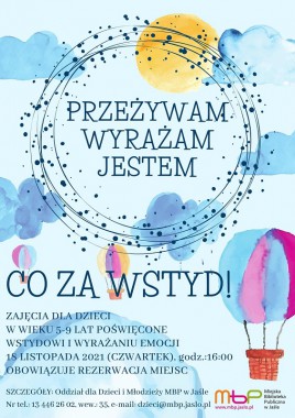 Cykle: Przeżywam. Wyrażam. Jestem - Co za wstyd!