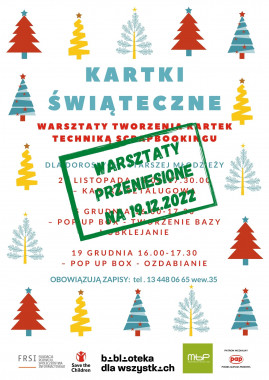 Projekty: Kartki świąteczne – cykl warsztatów