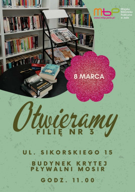 Otwieramy Filię nr 3 MBP w Jaśle w nowej lokalizacji