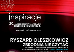 Festiwal: Zbrodnia nie czytać - spotkanie dla młodzieży z Ryszardem Oleszkowiczem